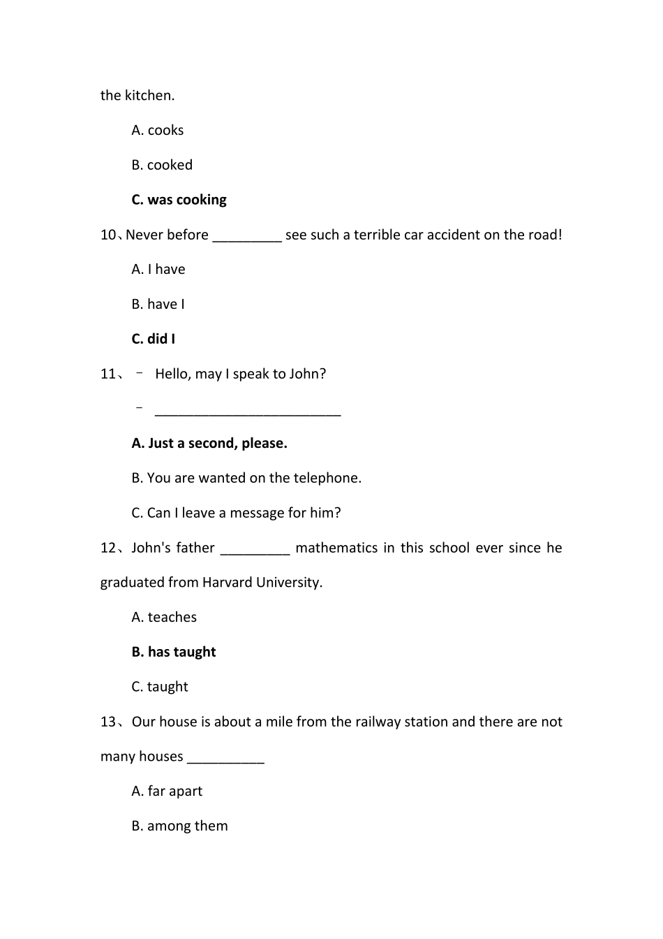 国家开放大学《人文英语4》单元自测18参考答案_第3页