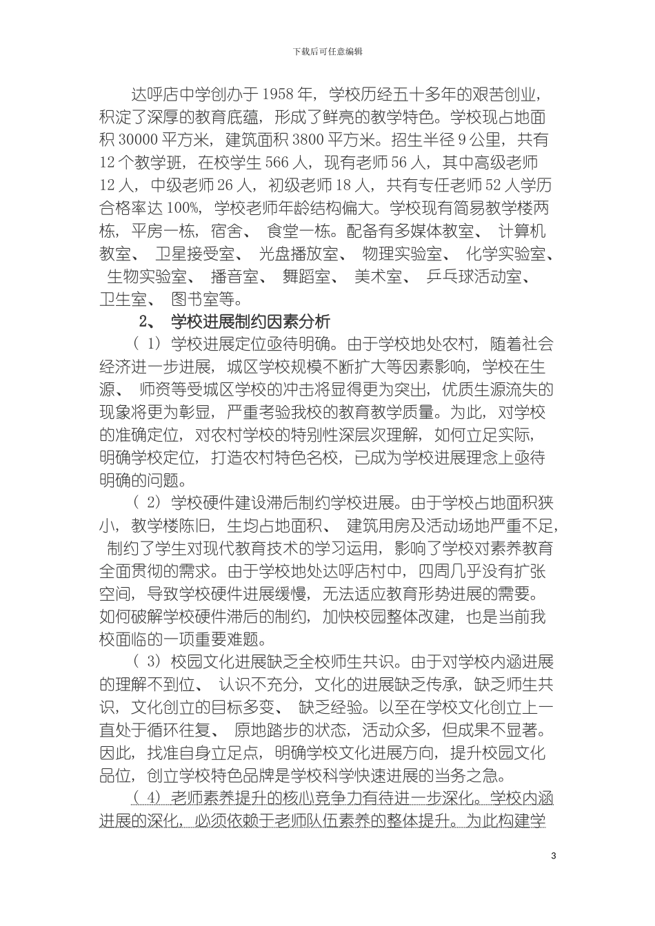 达呼店中学五年发展规划正式稿模板_第3页