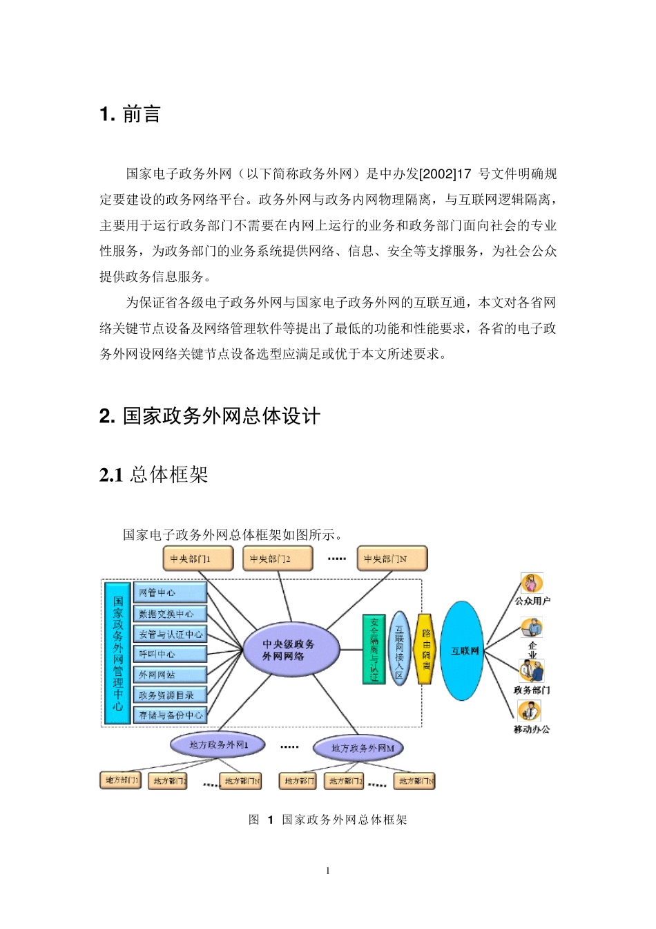国家电子政务外网平台技术规范概要_第3页
