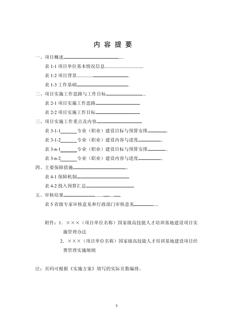 国家级高技能人才培训基地(建设项目实施方案)_第3页