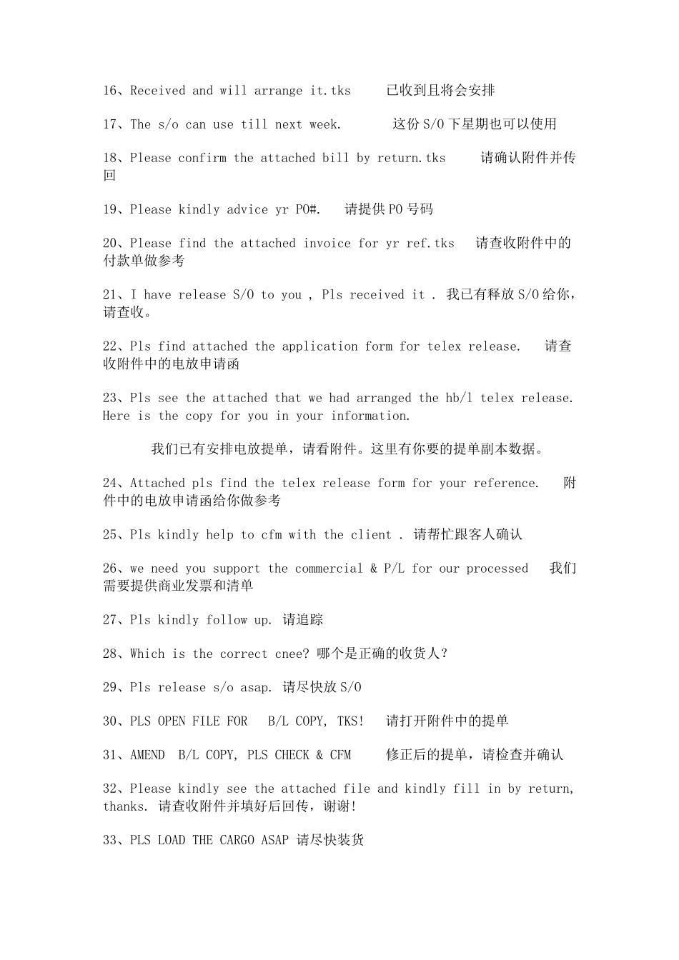 外贸函电常用回复_第2页