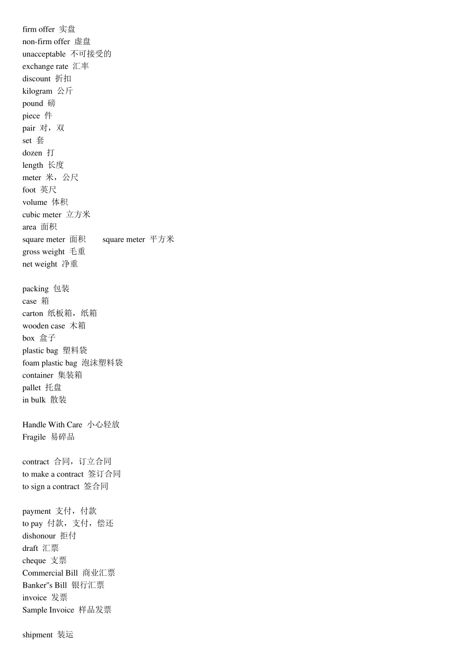 外贸函电常用词汇!!_第3页