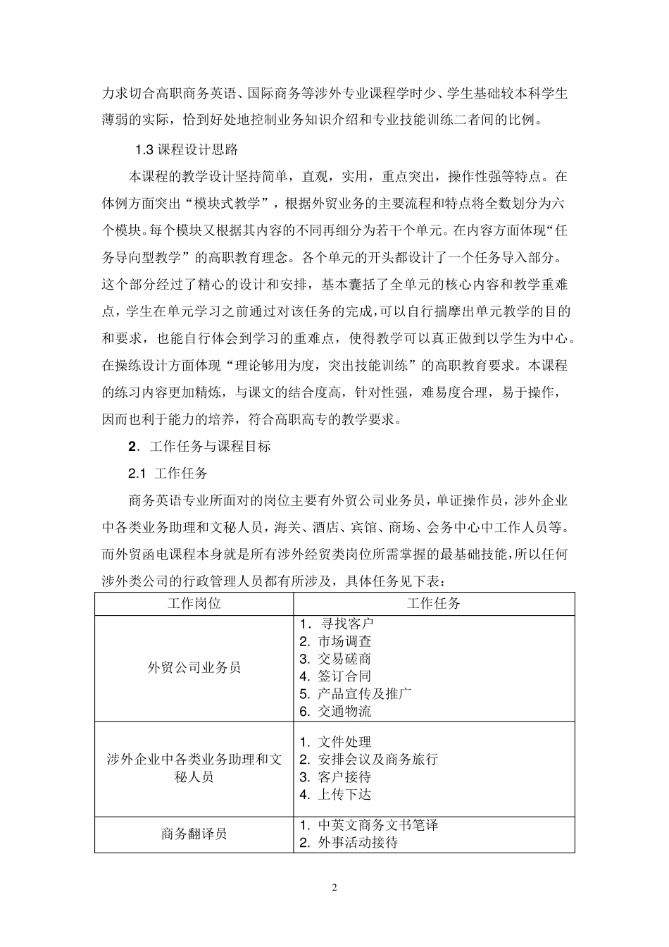 外贸函电课程标准_第2页