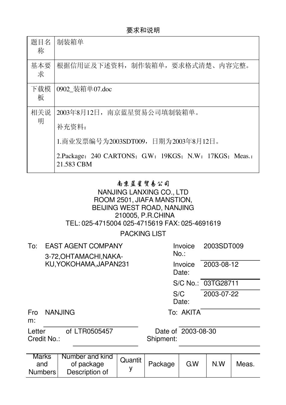 外贸单证制作_0902装箱单07_第1页