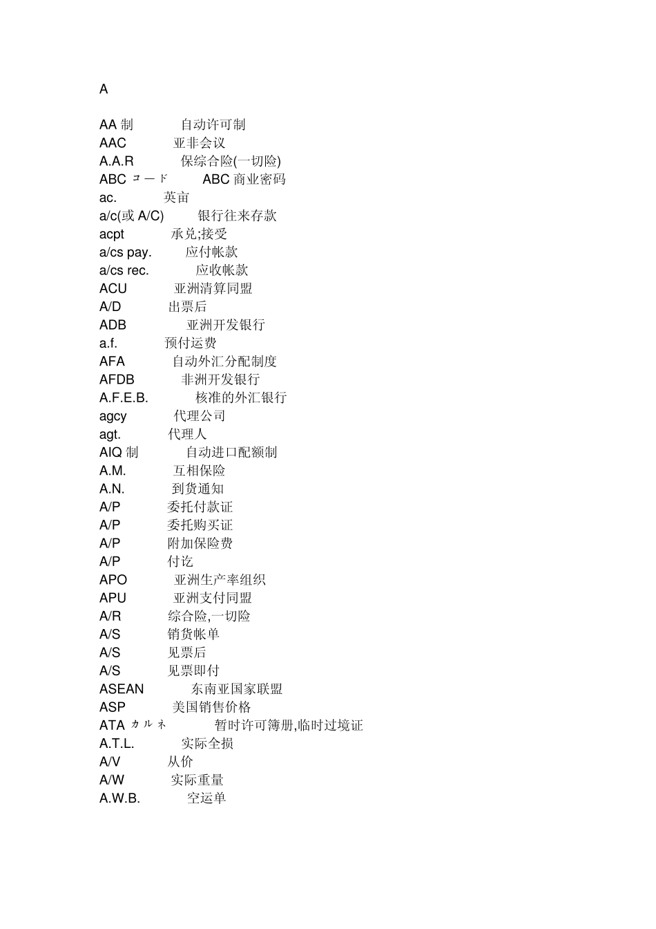外贸常用语缩写_第1页