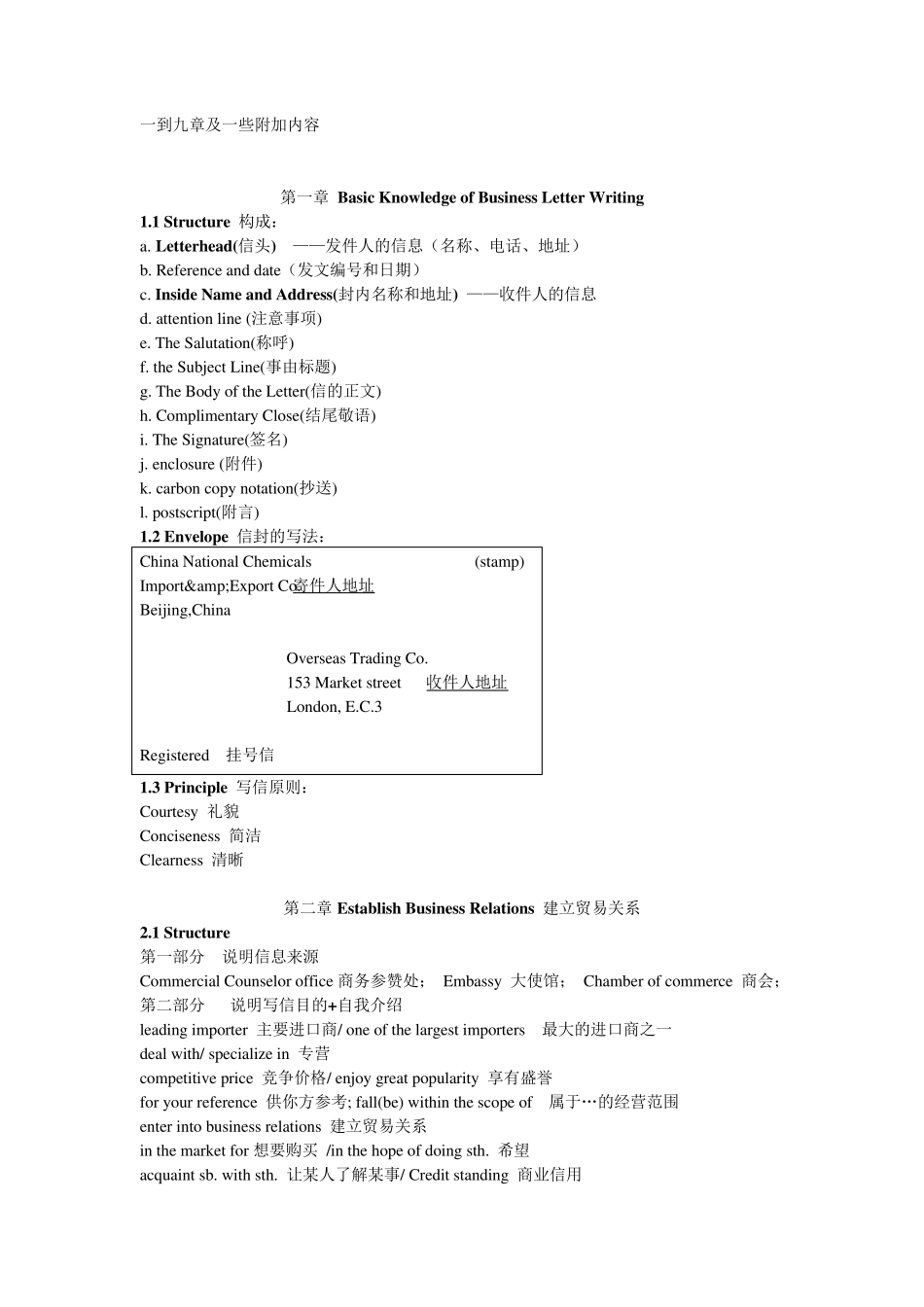 外贸英语函电期末复习重点19_第1页