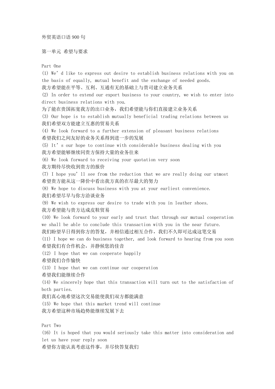 外贸英语口语900句_第1页