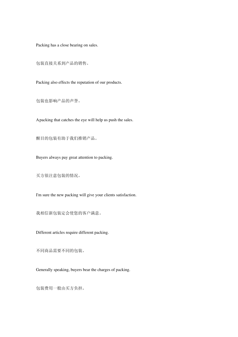 外贸英语常用包装词汇_第2页