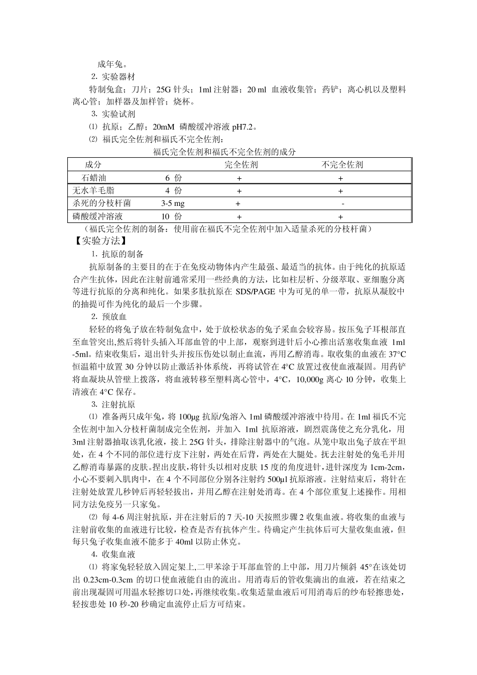 多克隆抗体的制备,纯化及免疫电泳_第2页