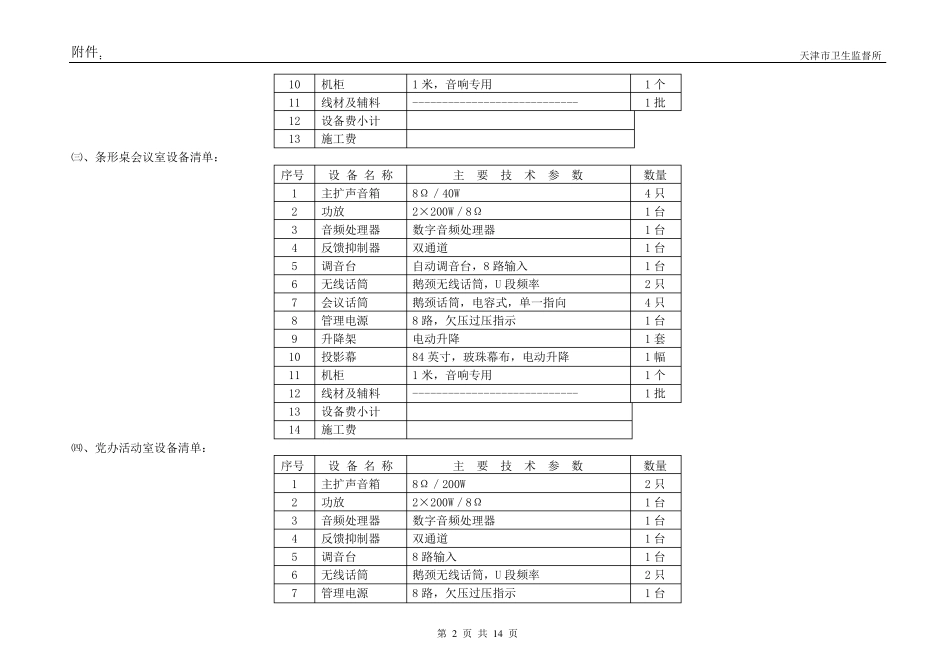 多功能会议室设备清单_第2页