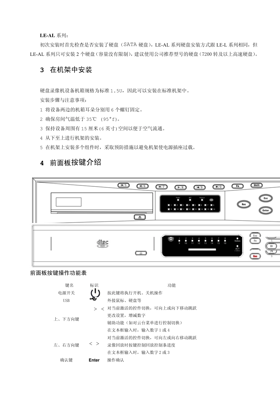大华数字硬盘录像机快速操作手册(1.5U)_100422_第3页
