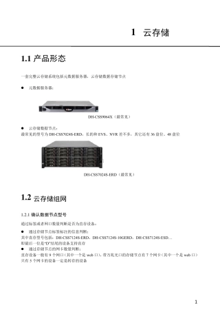 大华监控云存储部署方案