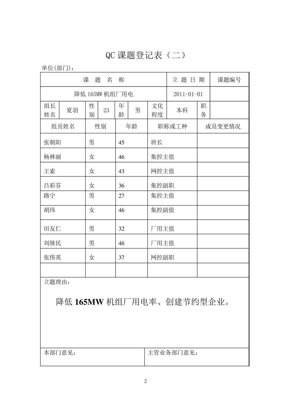大唐热电厂QC课题_第2页