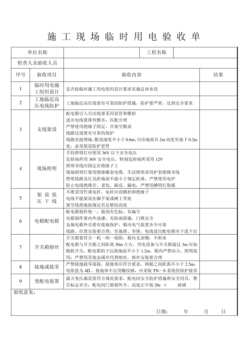 大型机械月检查表及施工机具维修保养记录_第2页
