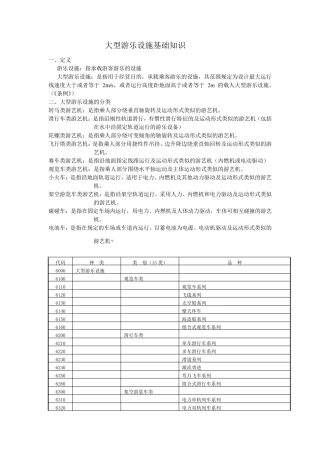 大型游乐设施基础知识
