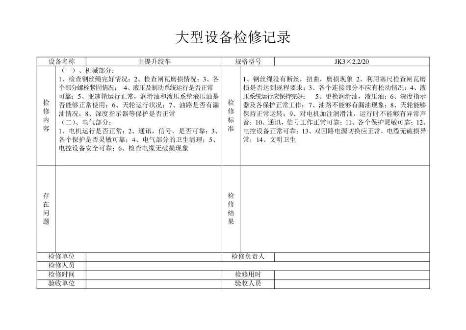 大型设备检修记录_第2页