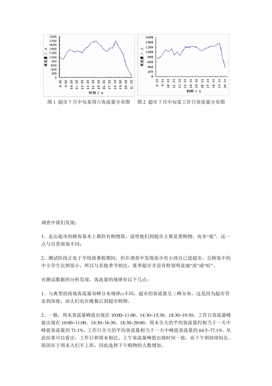 大型超市客流量的调查与分析2_第2页