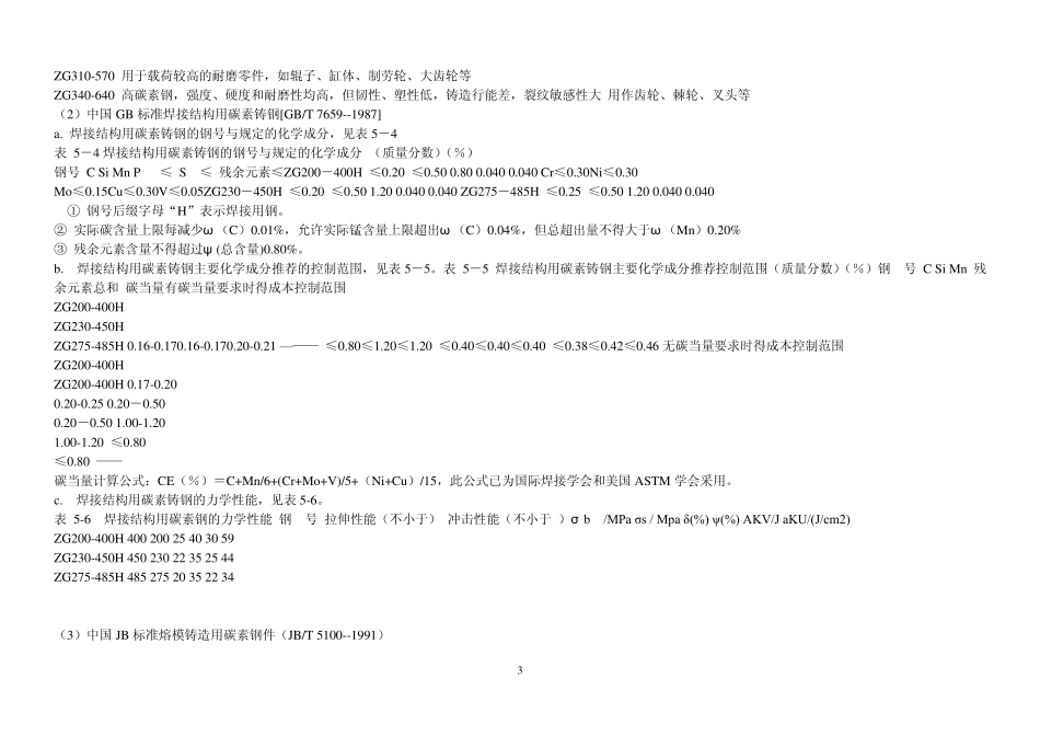 大型铸件用低合金铸钢的牌号及化学成分1_第3页