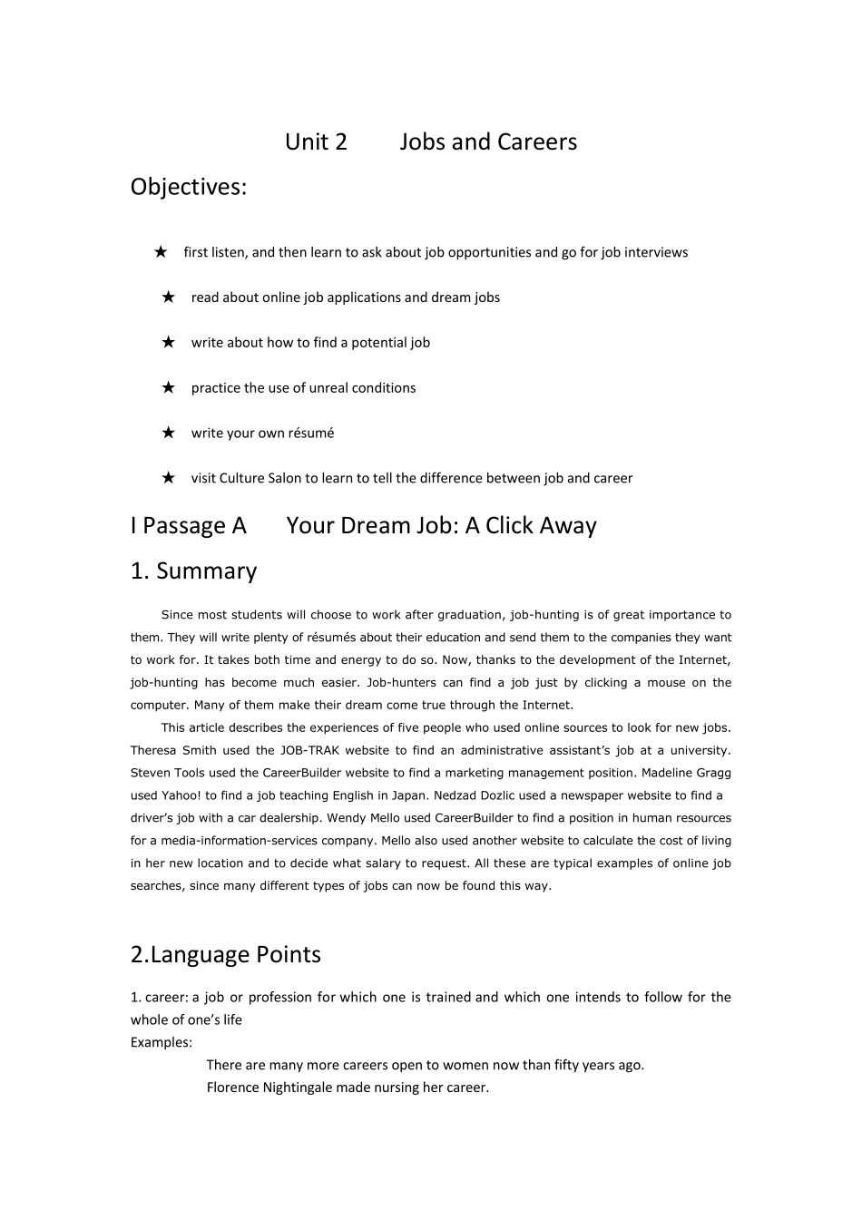 大学体验英语综合教程2第三版Unit2电子教案_第1页