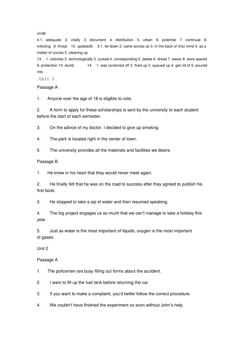 大学体验英语综合教程2答案_第2页