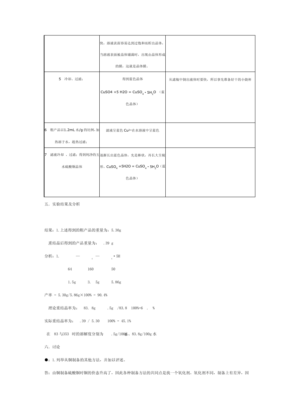 大学化学实验五水硫酸铜的制备_第3页