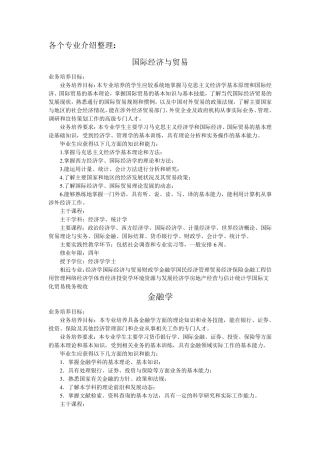 大学各专业介绍