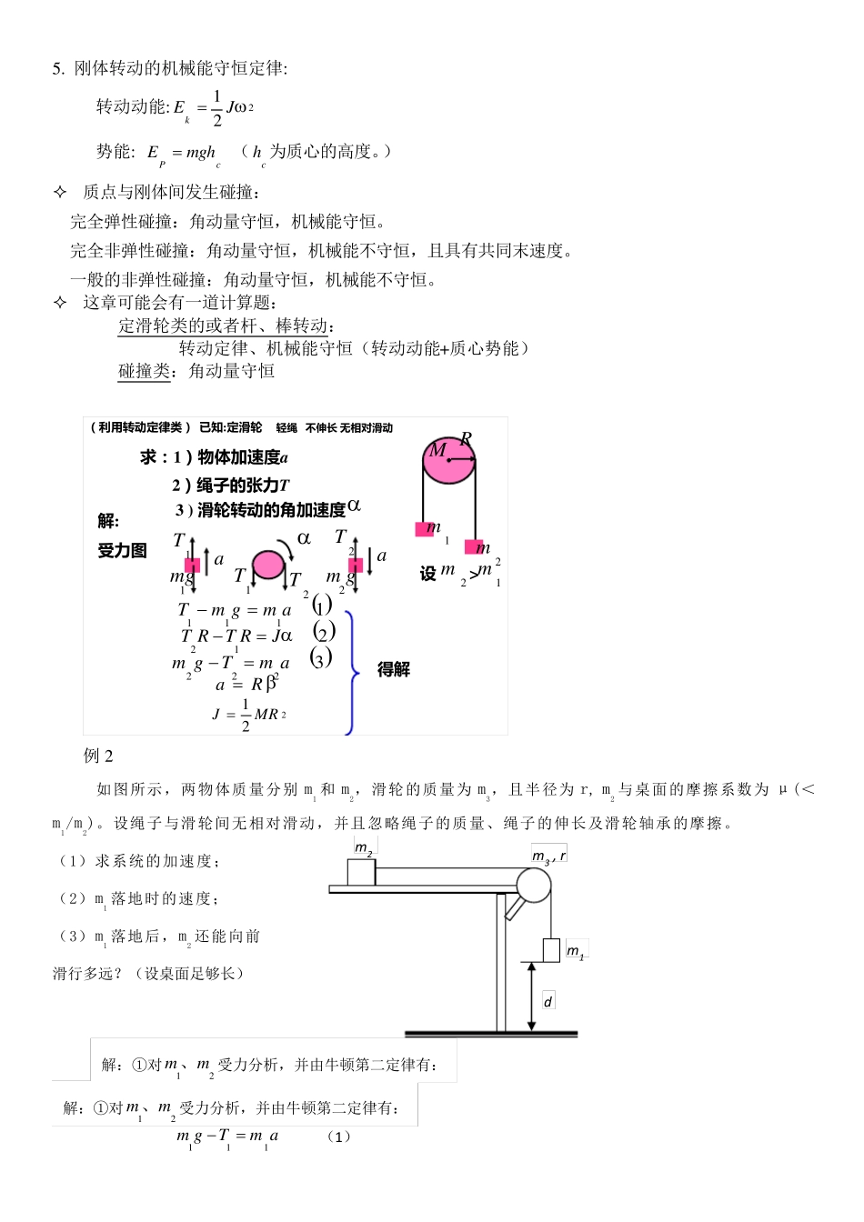 大学物理1复习要点_第3页