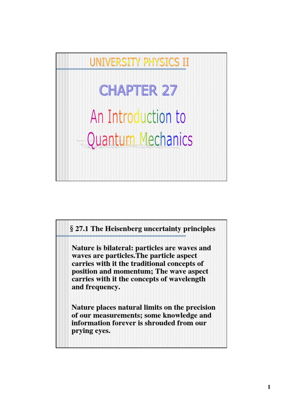 大学物理课件英文版量子力学——AnIntroductionofQuantumMechanics_第1页