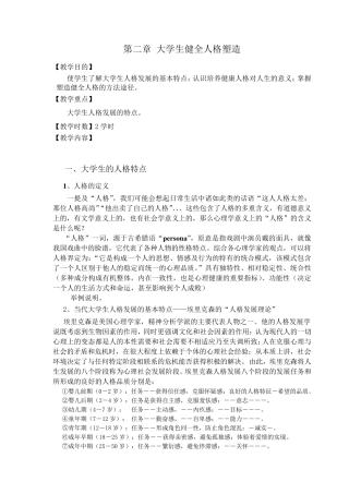 大学生健全人格塑造