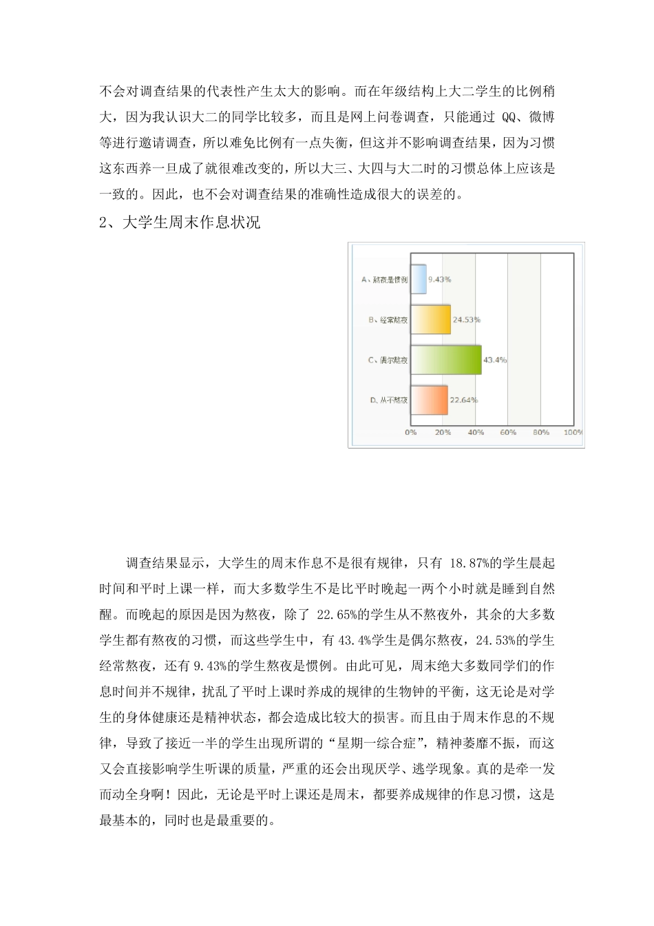 大学生周末时间安排调查报告_第2页