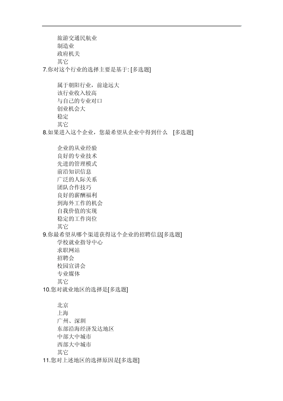 大学生就业情况调查问卷_第2页