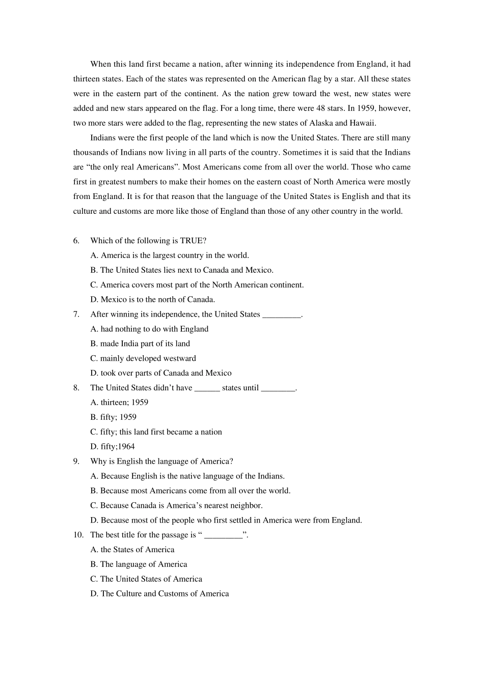 大学英语(B)模拟试卷答案_第2页