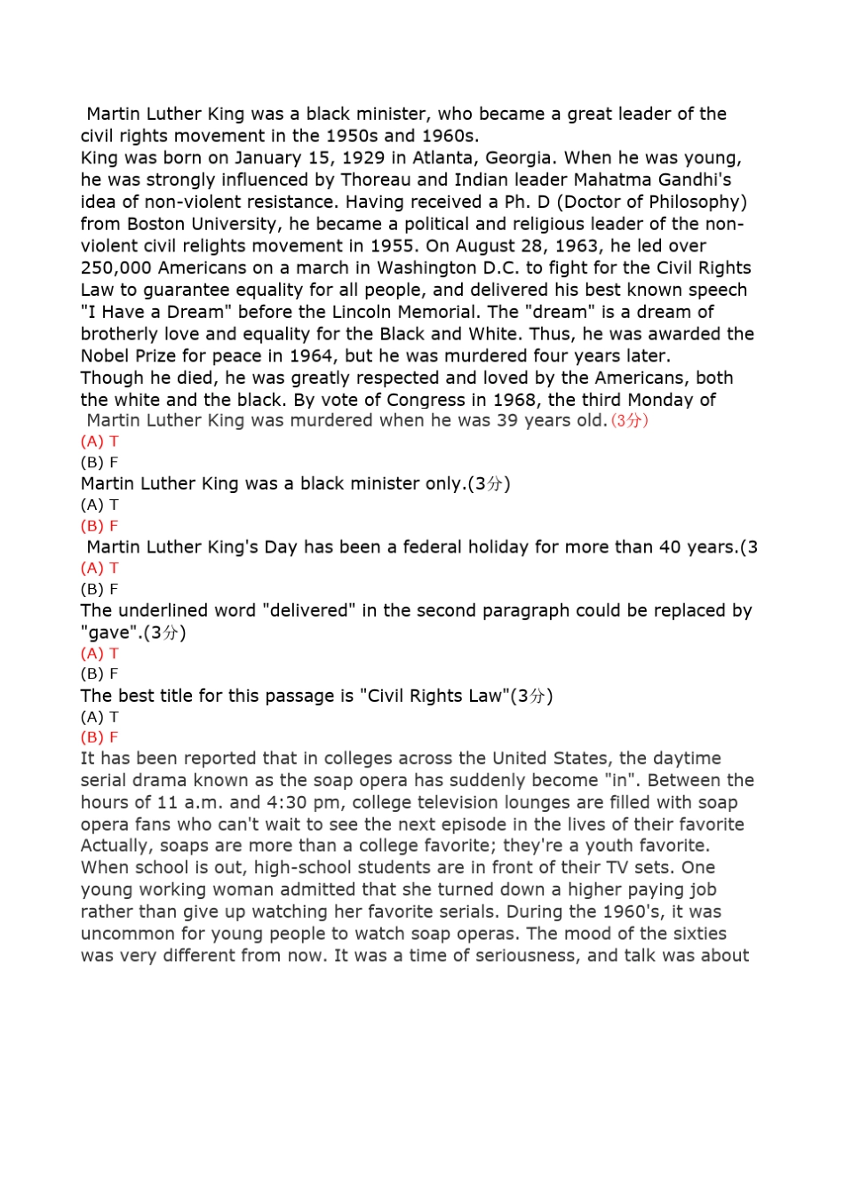 大学英语(专升本)2015年秋季考试中国地质大学(武汉)远程与继续教育学院_第2页