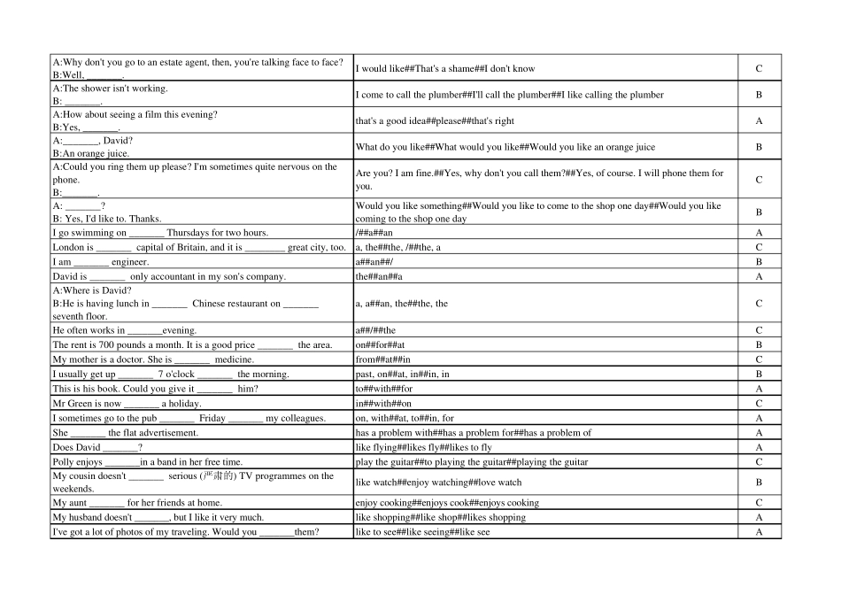 大学英语一作业答案_第2页