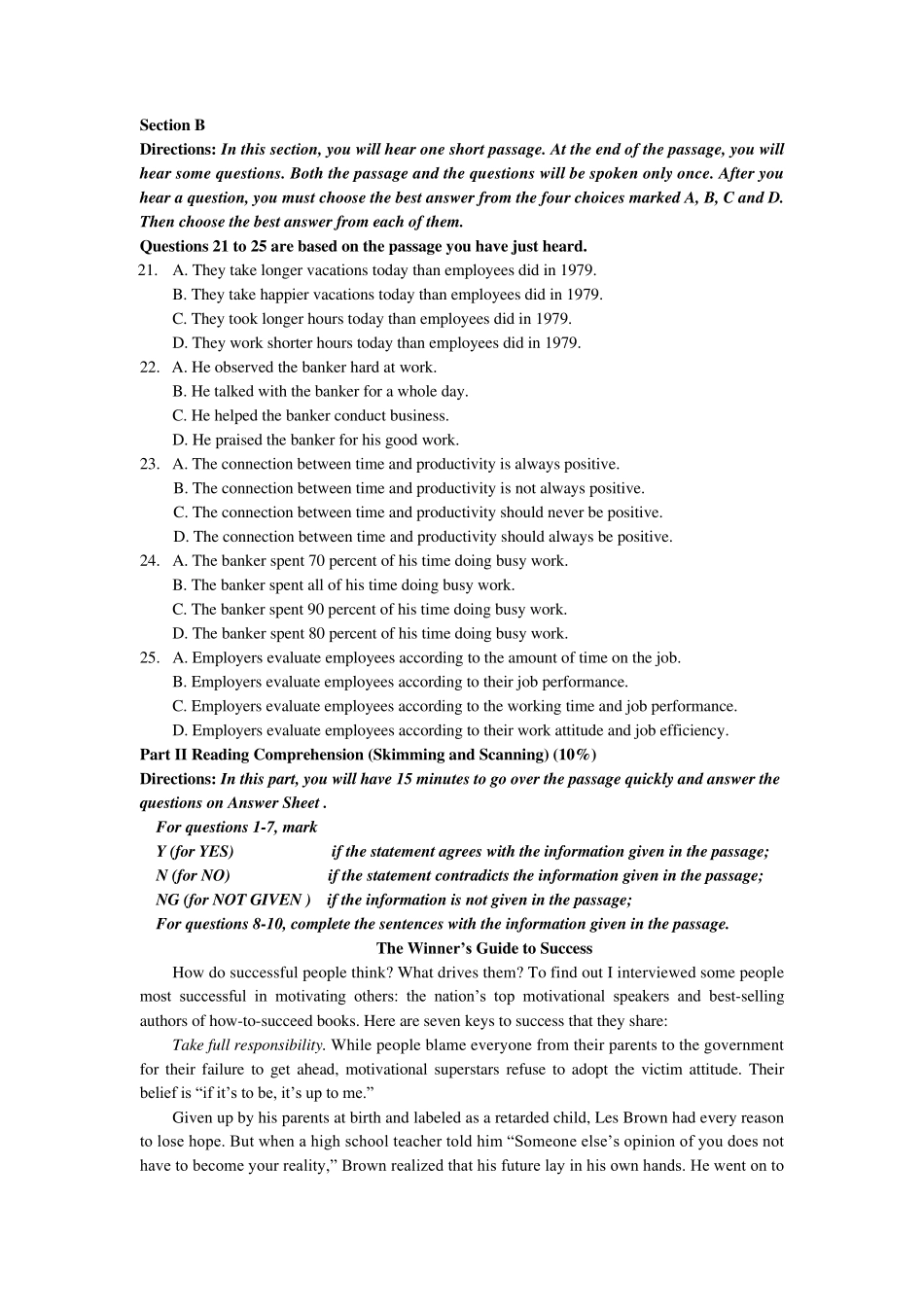 大学英语二级测试题_第3页