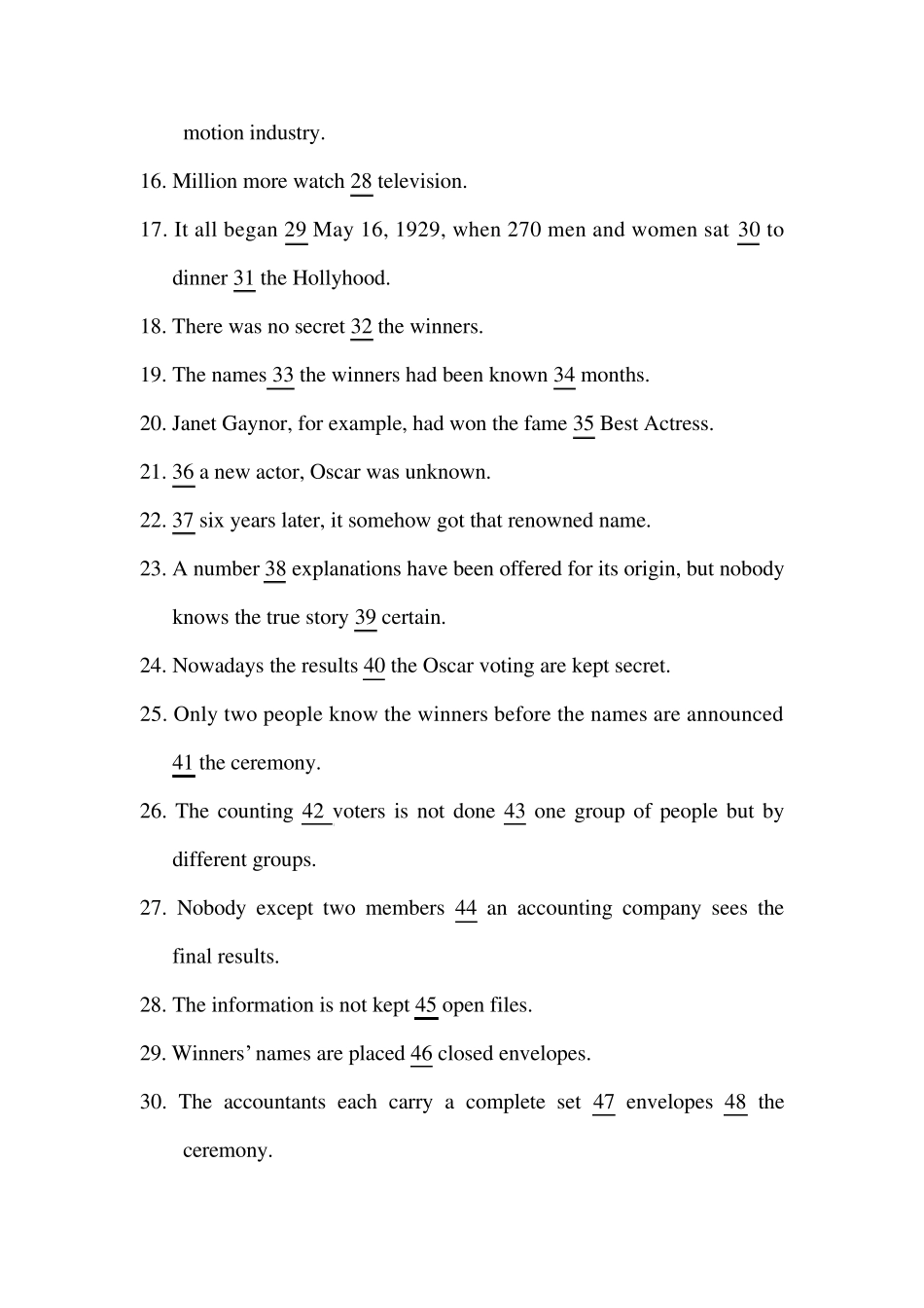 大学英语介词填空题库_第2页