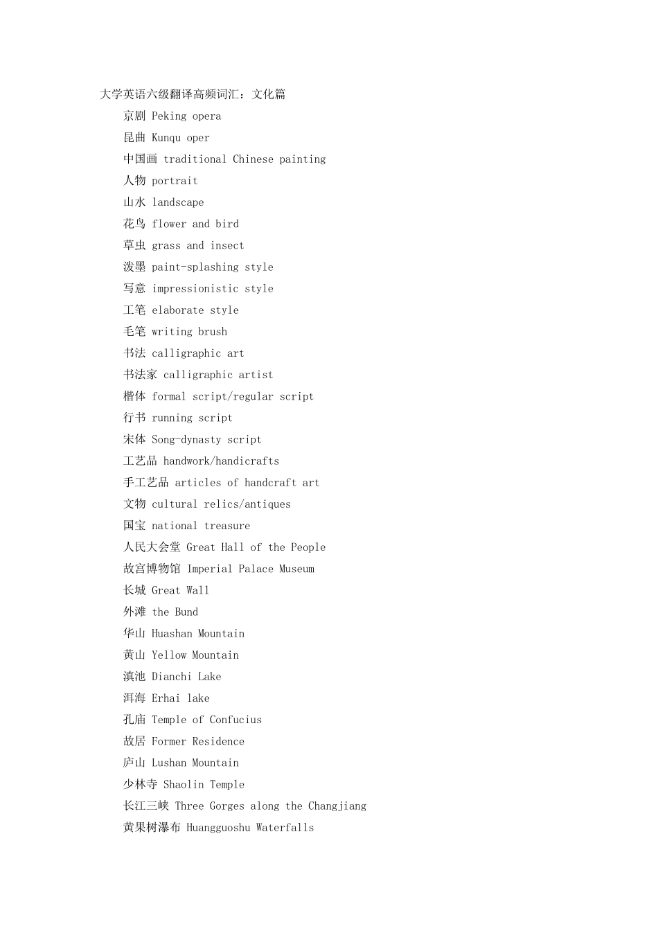 大学英语六级翻译_第1页