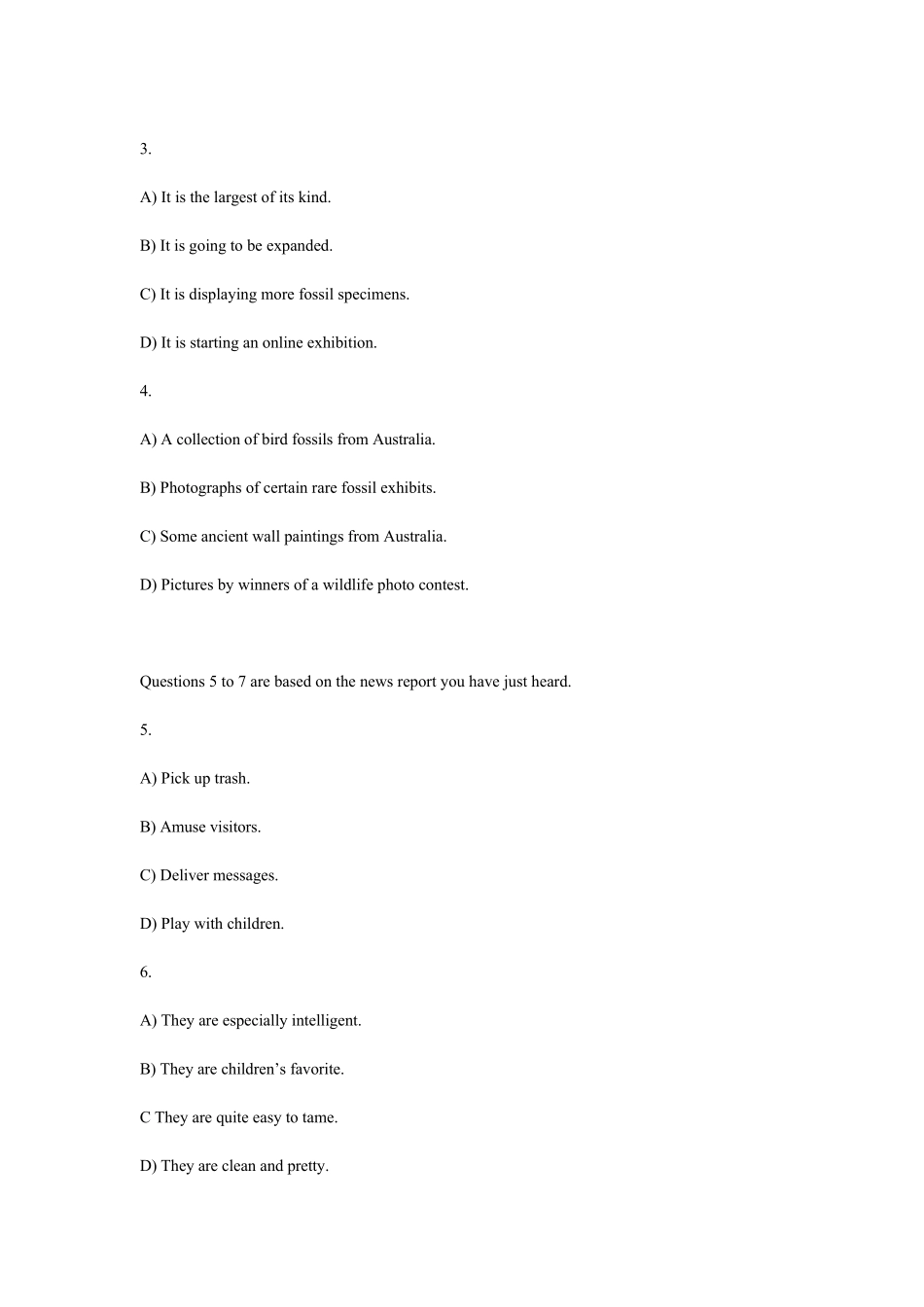 大学英语四级2019年真题2019级四级真题_第2页