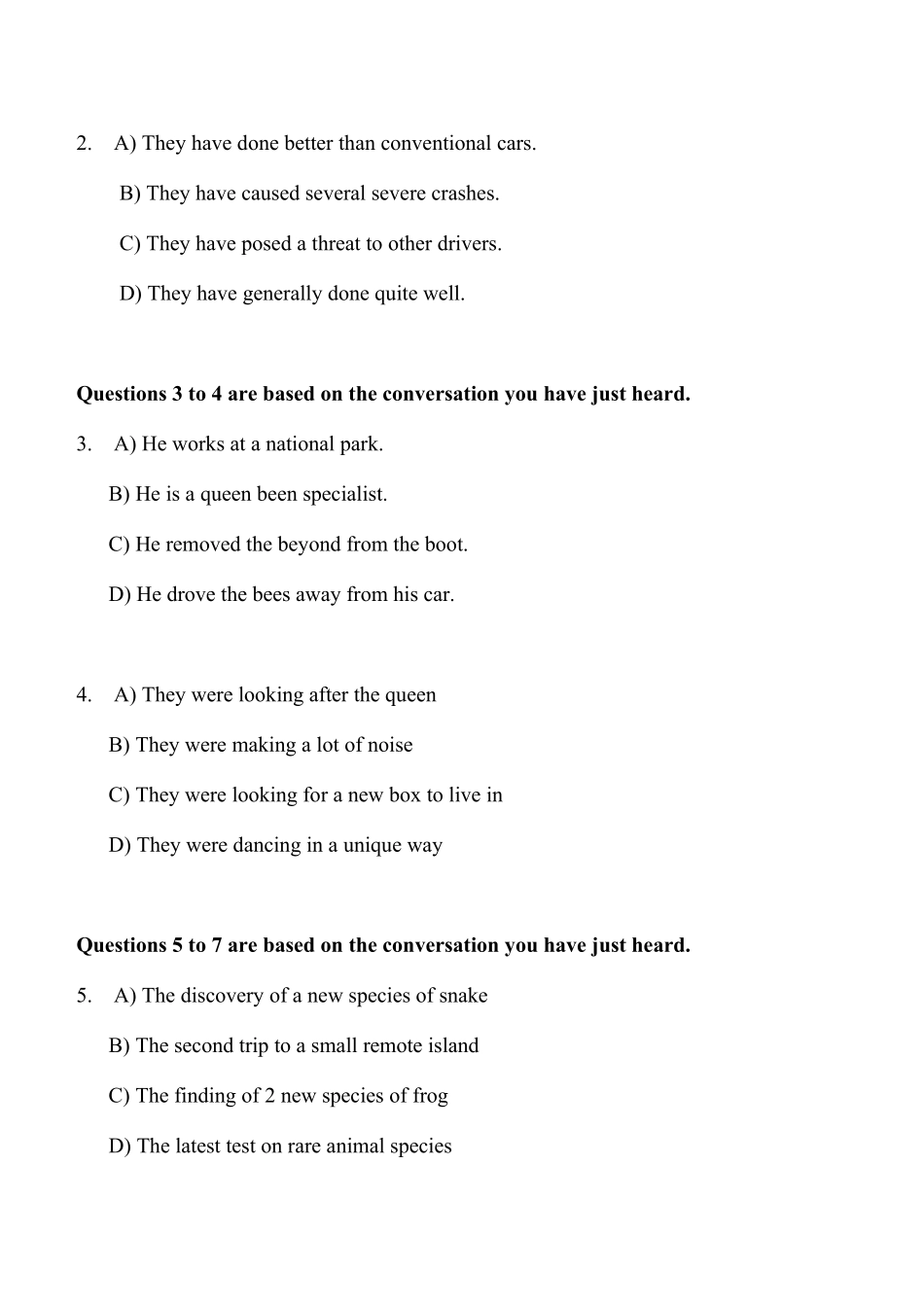 大学英语四级真题试卷及答案_第2页