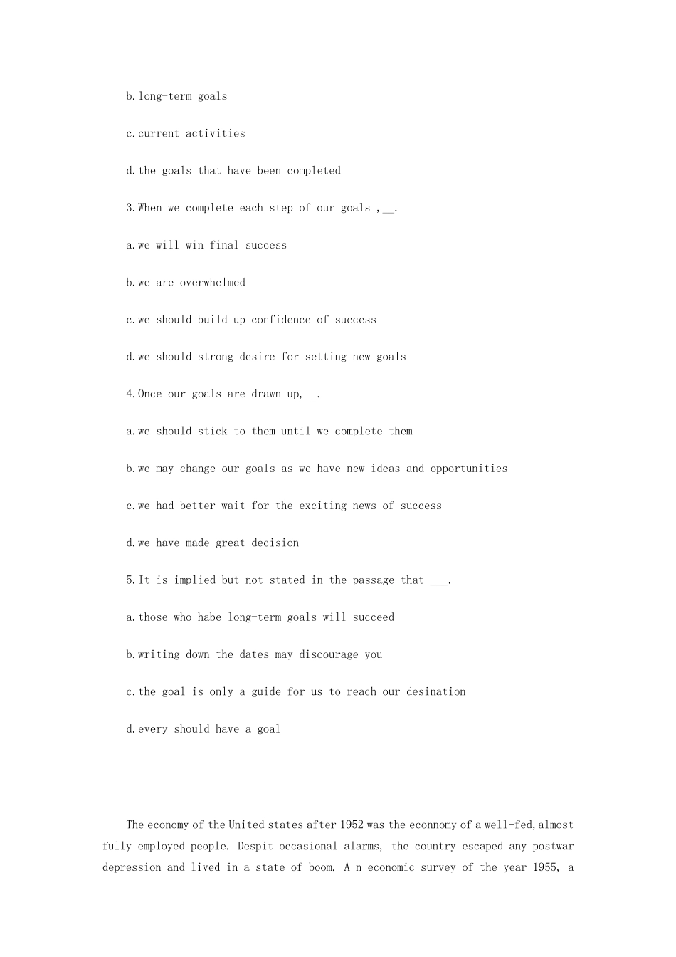 大学英语四级阅读理解试题及答案1_第2页