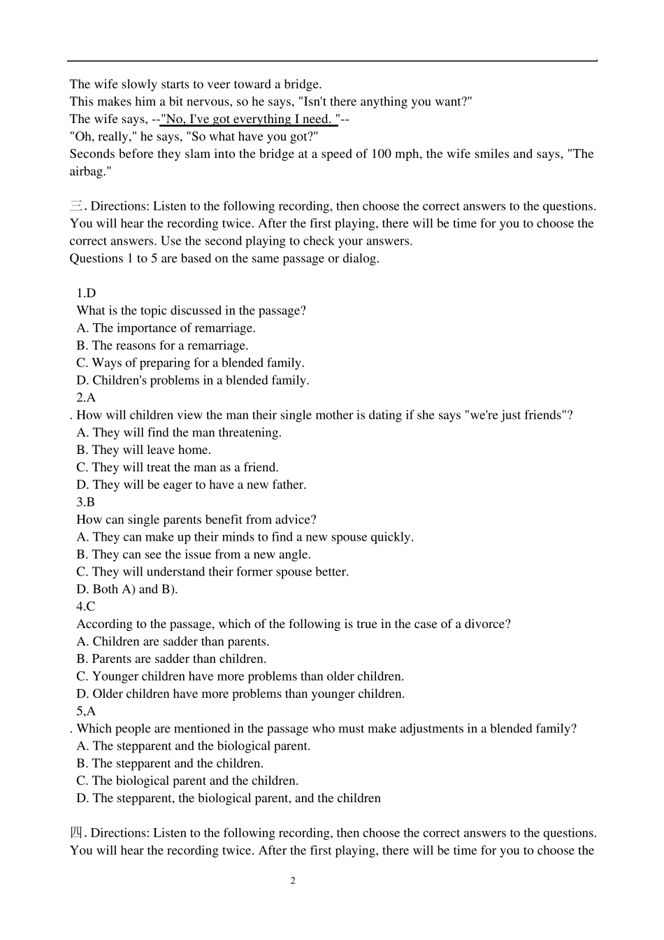 大学英语新视野第三册quiz_第2页