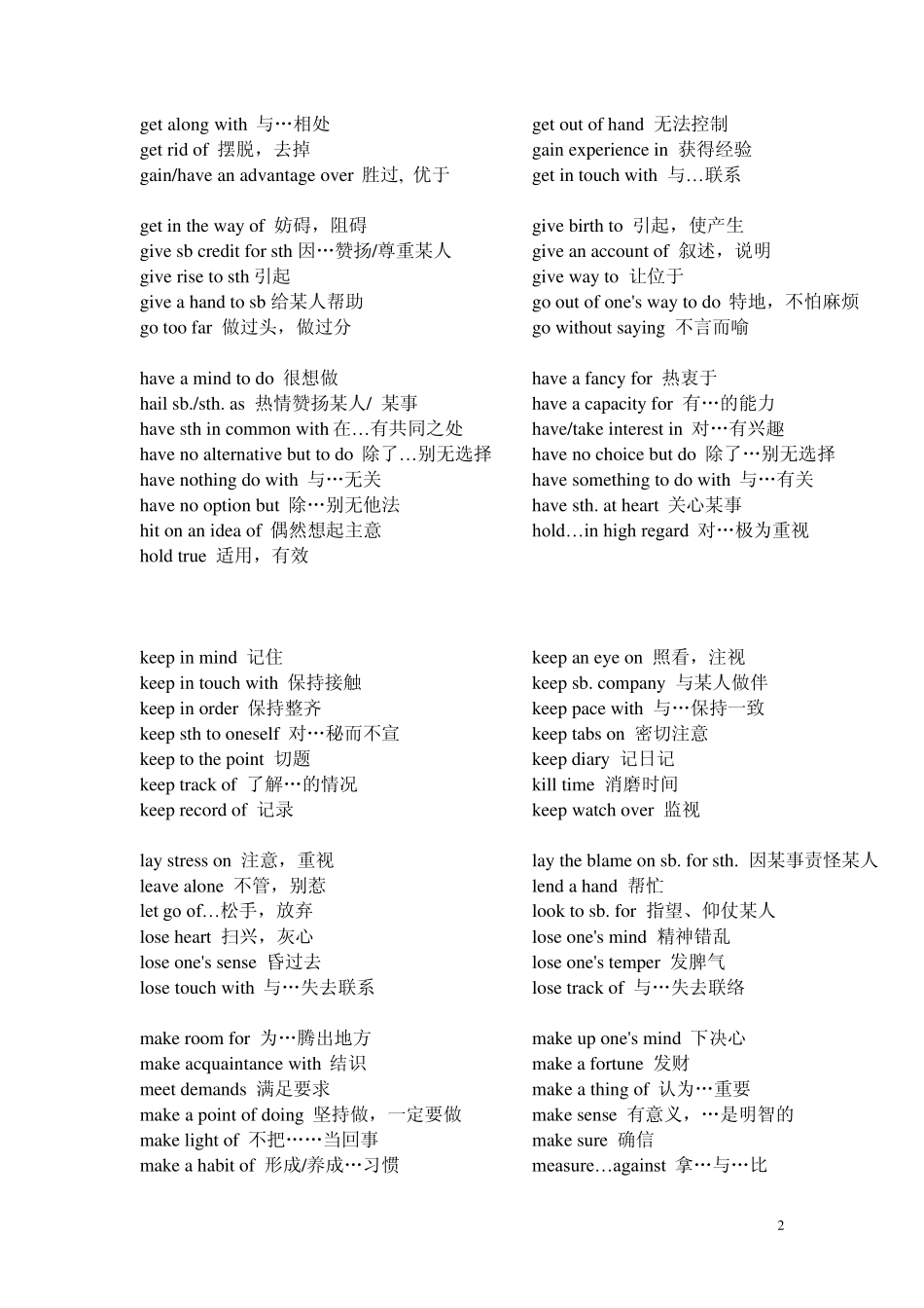 大学英语短语_第2页