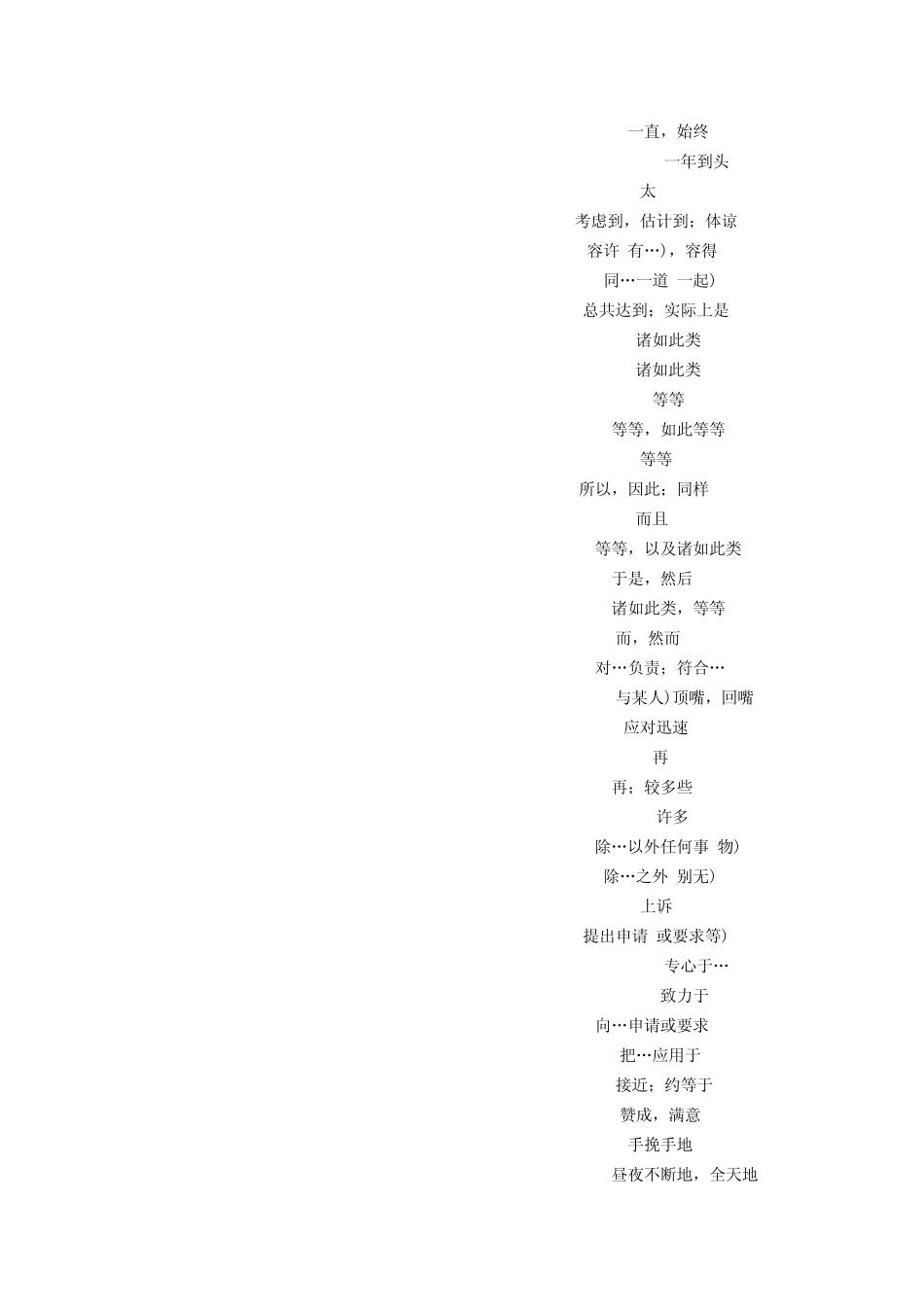 大学英语短语词组(2145个)_第3页