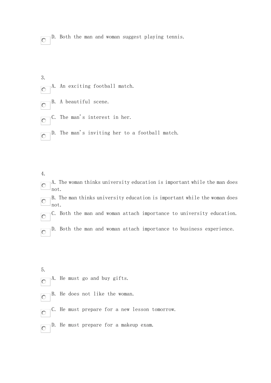 大学英语综合教程B4U1听力训练及答案_第2页