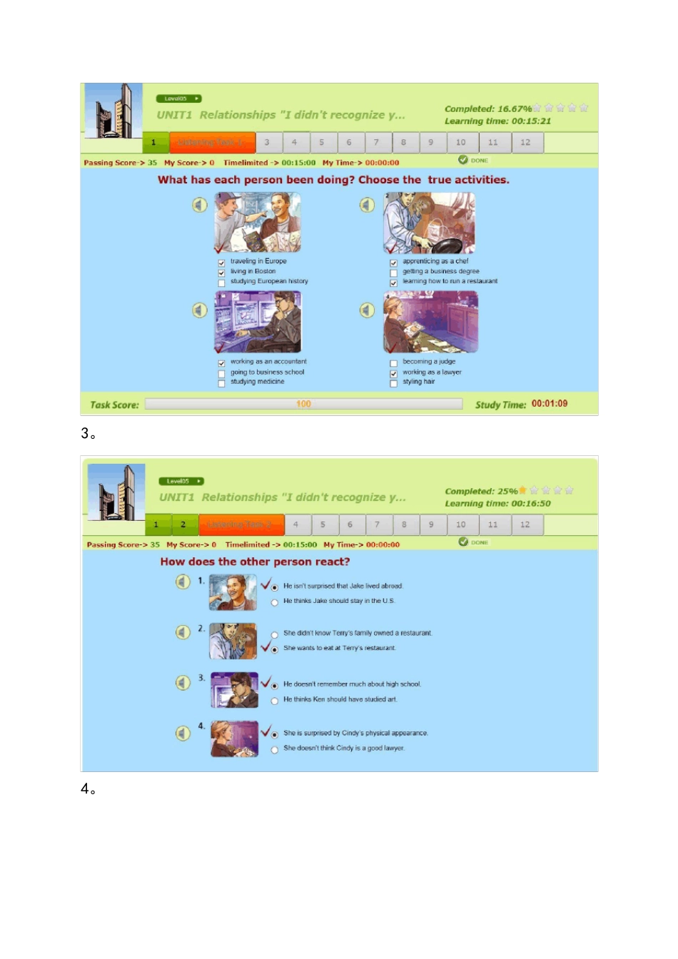 大学英语自主学习系统Level05(book3)答案_第2页