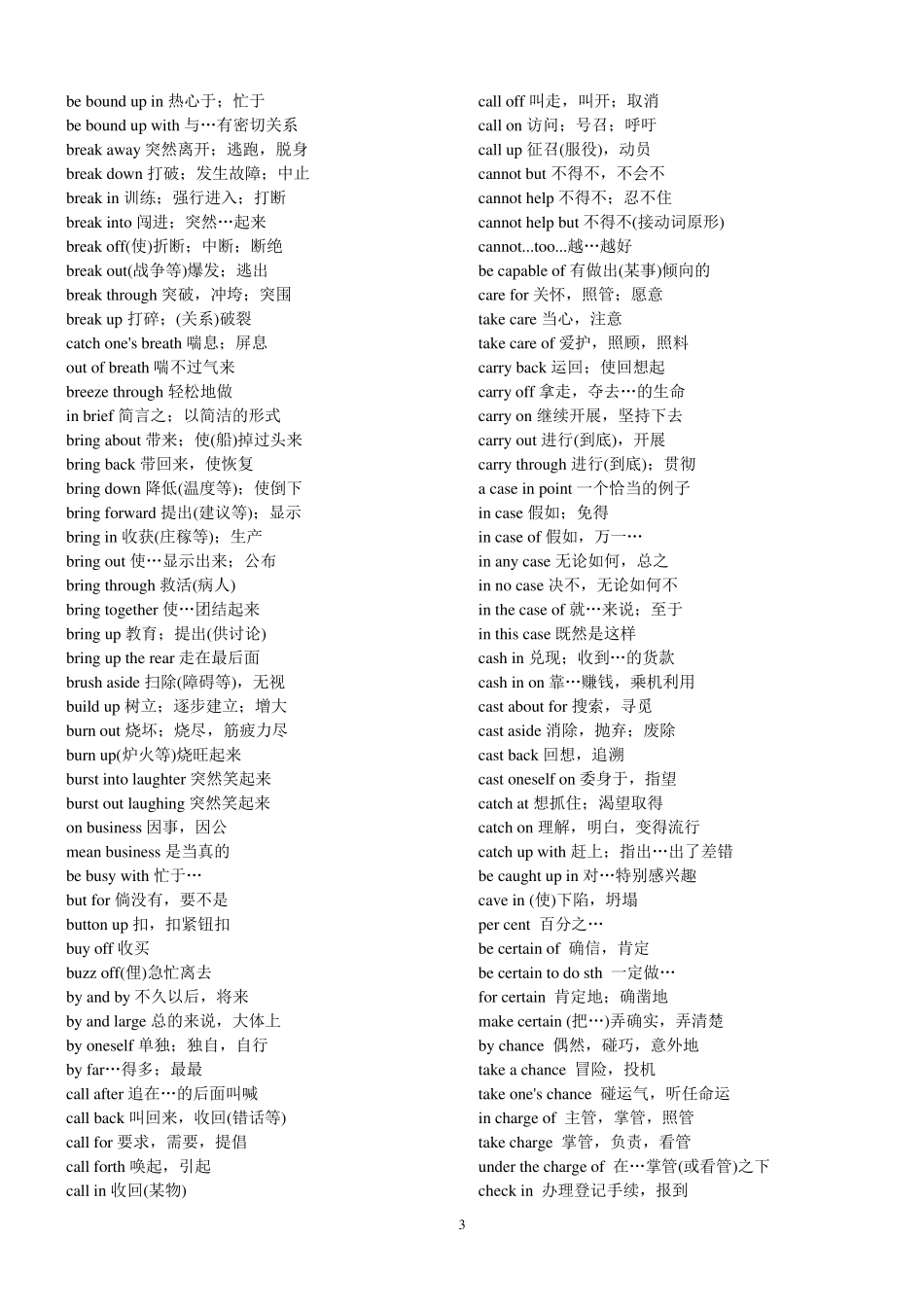 大学英语词组共2145个_第3页