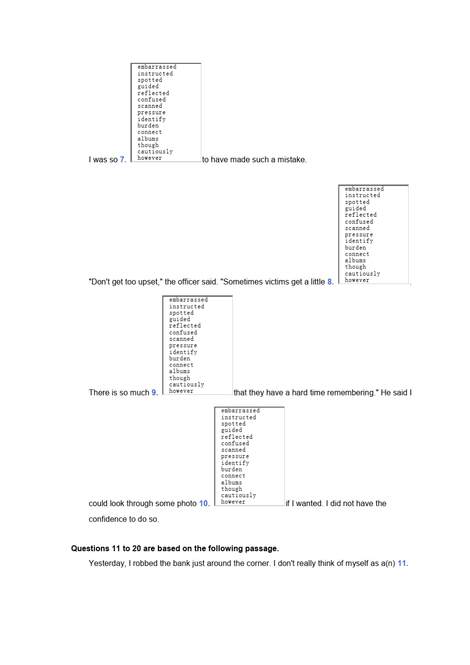大学英语试题7_第3页