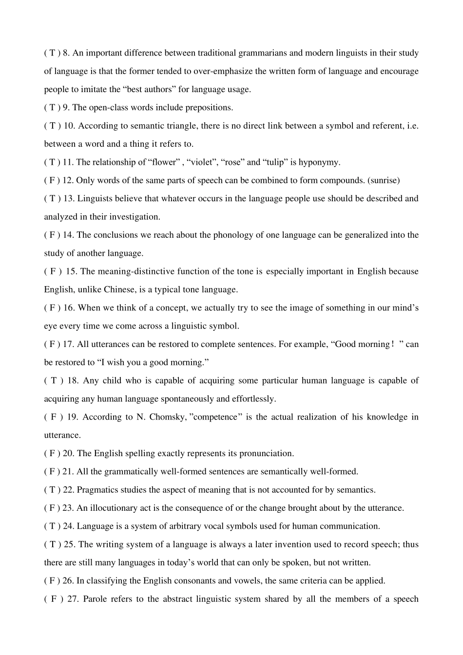 大学英语语言学练习题(考试必考题)_第3页