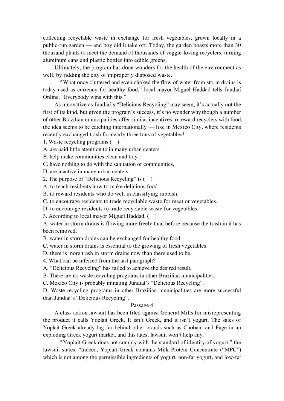 大学英语阅读理解及解答_第3页