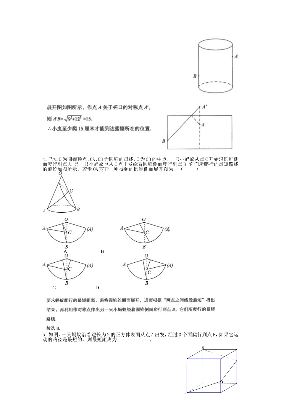 初中数学模型--蚂蚁行程_第3页